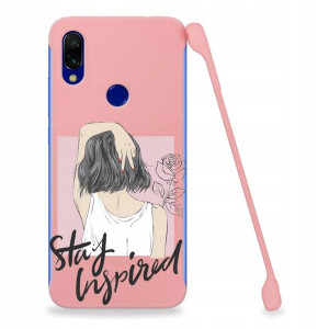 Etui Coby RÓŻOWY do XIAOMI REDMI 7 Case Top Wzory