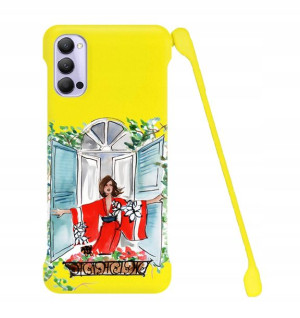 Etui Coby ŻÓŁTY do OPPO RENO 4 Serialowe Top Wz