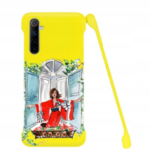 Etui Coby ŻÓŁTY do REALME X50 Case Serialowe Wz