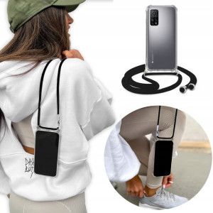 Etui Crosbody do XIAOMI MI 10T PRO 5G Czarny Sznur