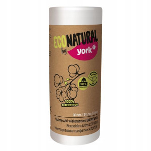 Ściereczki wielorazowe York Eco Natural 30szt