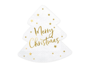 Serwetki Choinka Merry Christmas, 16x16,5cm, 20 szt.