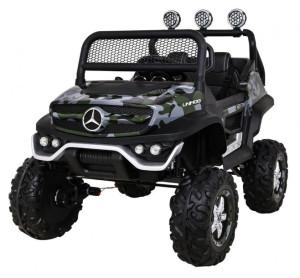 Mercedes Benz Unimog dla dzieci Lakier Moro + Napęd 4x4 + Pilot + Bagażnik