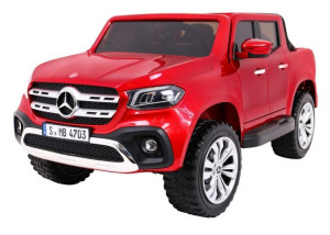 Mercedes Benz X-Class dla dzieci Lakier Czerwony + Pilot + Napęd 4x4 + MP4