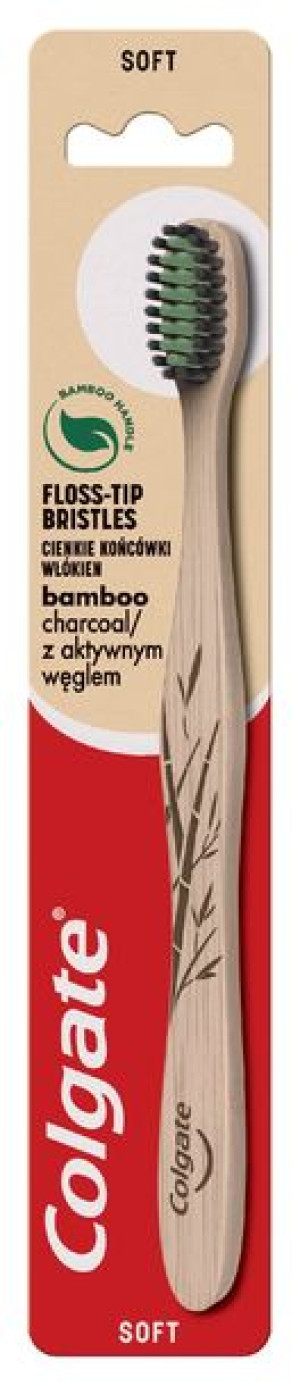 Colgate Szczoteczka do zębów Bamboo z aktywnym węglem miękka 1szt