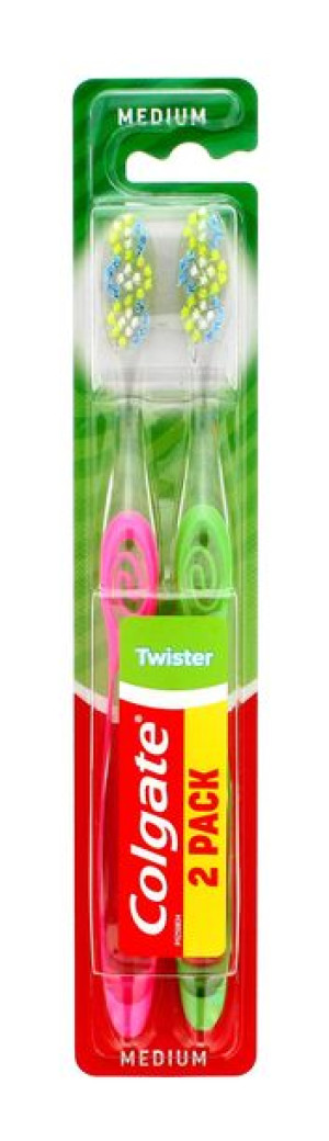 Colgate Szczoteczka DUO Twister Średnia  1 op.-2szt