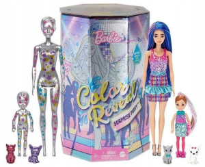 Barbie Color Reveal Impreza duży zestaw niespodzianka GXJ88