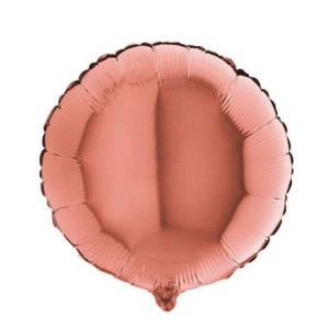Balon Foliowy okrągły Rose Gold - 46 cm Grabo Rose Gold