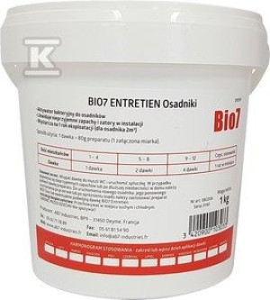 Preparat BIO7 ENTRETIEN EKSPLOATACJA 1KG do osadników