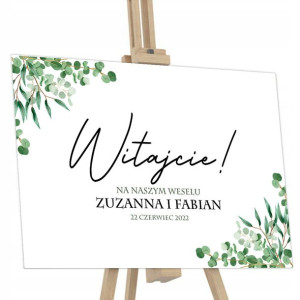 TABLICA Powitalna na ŚLUB Wesele 50x70 Dużo WZORÓW