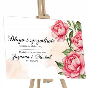 TABLICA Powitalna na ŚLUB Wesele 50x70 Dużo WZORÓW