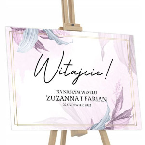 TABLICA Powitalna na ŚLUB Wesele 50x70 Dużo WZORÓW