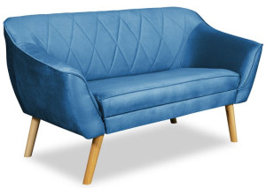 Sofa skandynawska SCANDI Kanapa dwuosobowa 140 cm VENASI do poczekalni