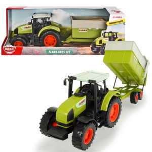 DICKIE Farm Traktor CLAAS Ares z przyczepką 373-9000