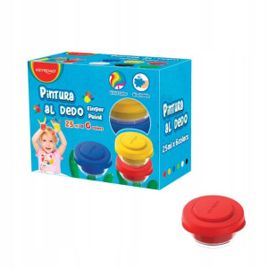 Farby do Malowania Palcami 6 kolorów 25ml