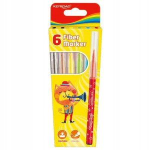 Flamastry Keyroad 6 sztuk Szkolne