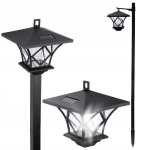 Lampa Ogrodowa Solarna Led Wbijana Latarnia 155cm