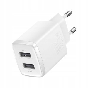 Baseus Compac Ładowarka 10W 2xUSB Biała CCXJ010202