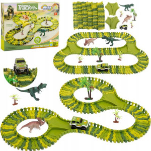 Tor Wyścigowy Samochodowy Dinozaur Dino 120 El.