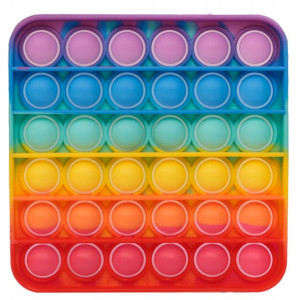 Zabawka Sensoryczna Push Pop It Kwadrat Rainbow
