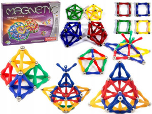 Klocki Magnetyczne Konstrukcyjne 84 El