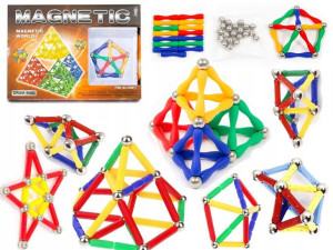 Klocki Magnetyczne Klocki Konstrukcyjne 52el. Hit