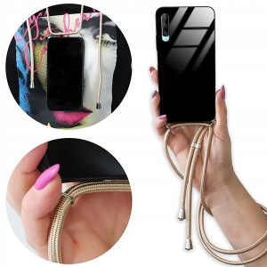 Etui Cross Glam do HUAWEI Y9S Case Złoty Sznurek