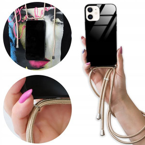 Etui Cross Glam do IPHONE 12 MINI Złoty Sznurek