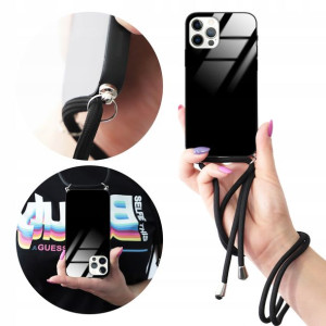 Etui Cross Glam do IPHONE 12 PRO Czarny Sznurek