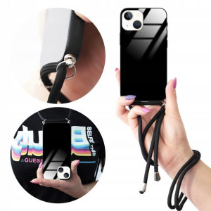 Etui Cross Glam do IPHONE 13 MINI Czarny Sznurek