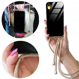 Etui Cross Glam do IPHONE XR Case Złoty Sznurek