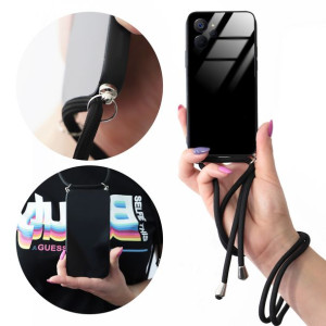 Etui CROSS GLAM do REALME 10 5G Czarna Sznurówka