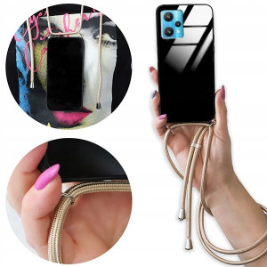 Etui Cross Glam do REALME 9 5G Złoty Sznurek