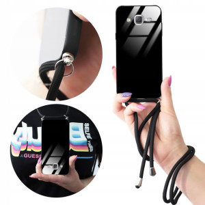 Etui Cross Glam do SAMSUNG J5 2016 Czarny Sznurek