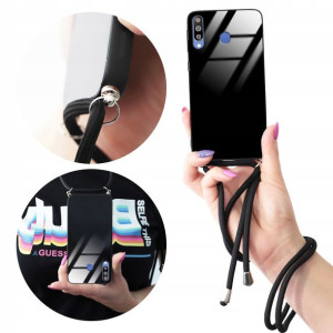 Etui Cross Glam do SAMSUNG M30 Case Czarny Sznurek
