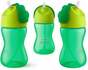 Avent Bidon Ze Słomką Kubek Butelka 300 Ml 12m+