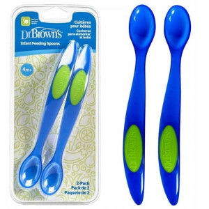 Dr Brown Łyżeczka do karmienia łyżeczki blue 2 szt
