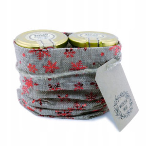 ZESTAW miód 2x330g w worku naturalnym dla MAMY