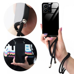 Etui Cross Glam do VIVO Y35 z Czarnym Sznurkiem