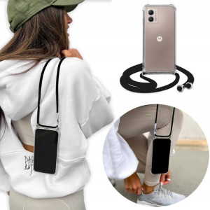 Etui Crossbody + Czarny Sznurek do MOTOROLA G53