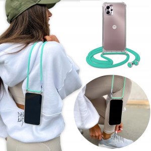 Etui Crossbody + Turkus Sznurek do MOTOROLA G23