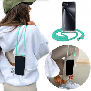 Etui Crossbody + Turkus Sznurek do REALME 10 5G