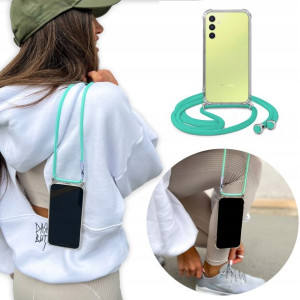 Etui Crossbody + Turkus Sznurek do SAMSUNG A34 5G