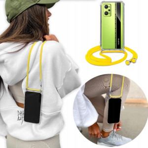 Etui Crossbody + Żółty Sznurek do REALME GT NEO 2