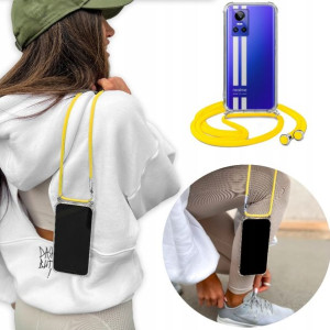 Etui Crossbody + Żółty Sznurek do REALME GT NEO 3