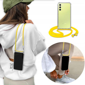 Etui Crossbody + Żółty Sznurek do SAMSUNG A34 5G