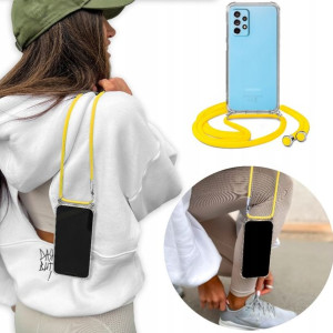Etui Crossbody + Żółty Sznurek do SAMSUNG A73 5G
