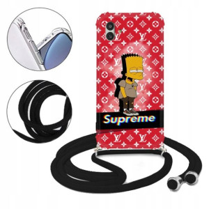 Etui CROSSBODY Czarny do SAMSUNG M13 5G Anime Wz