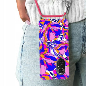 Etui Crossbody Do HUAWEI HONOR 50SE Flower Wzory