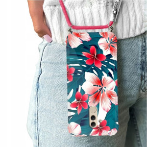 Etui Crossbody Do HUAWEI MATE 20 LITE Flower Wzory